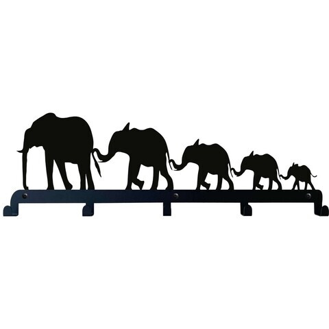 Decoratiune de perete, 3010, Metal, Dimensiune: 60 x 25 cm, Negru