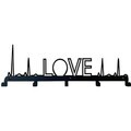 Decoratiune de perete, 3008, Metal, Dimensiune: 60 x 25 cm, Negru