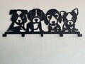 Decoratiune de perete, 3006, Metal, Dimensiune: 60 x 28 cm, Negru