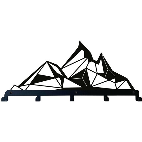 Decoratiune de perete, 3003, Metal, Dimensiune: 60 x 31 cm, Negru