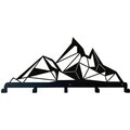 Decoratiune de perete, 3003, Metal, Dimensiune: 60 x 31 cm, Negru