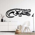 Decoratiune de perete, 5159, Metal, Dimensiune: 24 x 60 cm, Negru