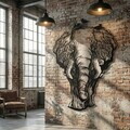 Decoratiune de perete, 5511, Metal, Dimensiuni: 59 x 75 cm, Negru