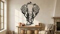 Decoratiune de perete, 5511, Metal, Dimensiuni: 59 x 75 cm, Negru