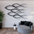 Decoratiune de perete, 5497, Metal, Dimensiune: 45 x 30 cm, Negru