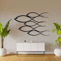 Decoratiune de perete, 5497, Metal, Dimensiune: 45 x 30 cm, Negru