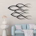 Decoratiune de perete, 5497, Metal, Dimensiune: 75 x 50 cm, Negru