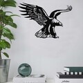 Decoratiune de perete, 5417, Metal, Dimensiune: 45 x 30 cm, Negru