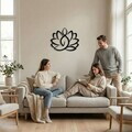 Decoratiune de perete, 5400, Metal, Dimensiune: 60 x 49 cm, Negru