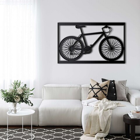 Decoratiune de perete, 5396, Metal, Dimensiuni: 75 x 42 cm, Negru