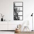 Decoratiune de perete, 5391, Metal, Dimensiune: 50 x 100 cm, Negru