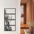 Decoratiune de perete, 5391, Metal, Dimensiune: 60 x 120 cm, Negru
