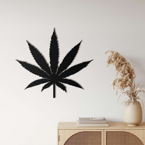 Decoratiune de perete, 5376, Metal, Dimensiune: 45 x 40 cm, Negru