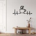 Decoratiune de perete, 5361, Metal, Dimensiune: 60 x 31 cm, Negru
