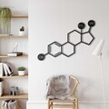 Decoratiune de perete, 5357, Metal, Dimensiune: 45 x 32 cm, Negru