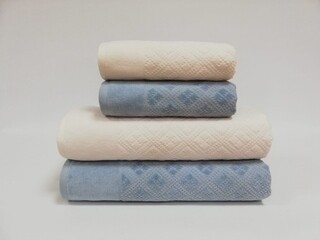 70x140 cm, Albastru;Crem