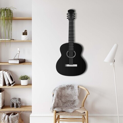 Decoratiune de perete, 5349, Metal, Dimensiune: 27 x 60 cm, Negru