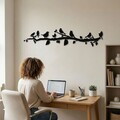 Decoratiune de perete, 5343, Metal, Dimensiune: 60 x 13 cm, Negru