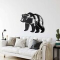 Decoratiune de perete, 5342, Metal, 90 x 60 cm, Negru