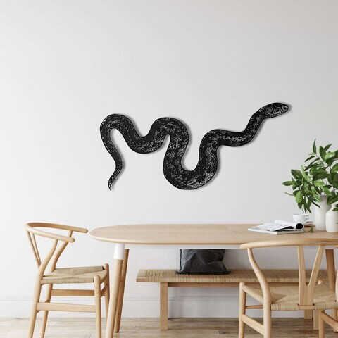 Decoratiune de perete, 5341, Metal, Dimensiune: 100 x 47 cm, Negru