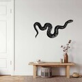 Decoratiune de perete, 5341, Metal, Dimensiune: 100 x 47 cm, Negru