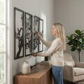 Decoratiune de perete, 5321, Metal, Dimensiune: 150 x 75 cm, Negru