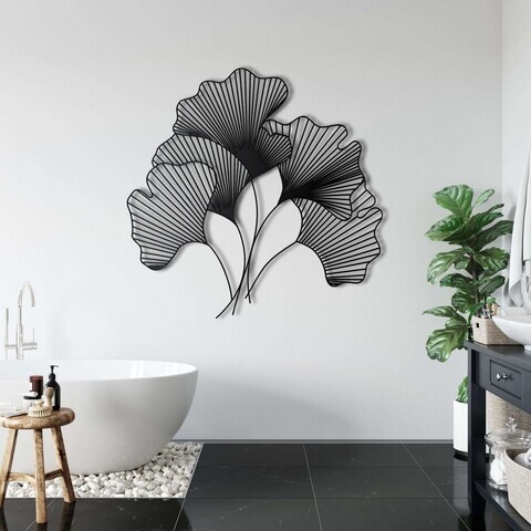 Decoratiune de perete, 5312, Metal, Dimensiune: 60 x 58 cm, Negru