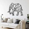 Decoratiune de perete, 5310, Metal, Dimensiune: 75 x 50 cm, Negru