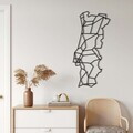 Decoratiune de perete, 5296, Metal, Dimensiuni: 37 x 75 cm, Negru