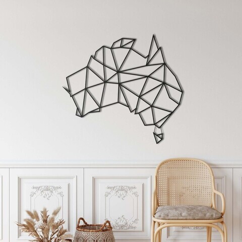 Decoratiune de perete, 5294, Metal, Dimensiuni: 75 x 58 cm, Negru