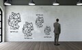 Decoratiune de perete, 5293, Metal, Dimensiune: 44 x 60 cm, Negru