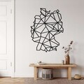 Decoratiune de perete, 5293, Metal, Dimensiuni: 55 x 75 cm, Negru
