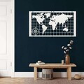 Decoratiune de perete, 5271, Metal, Dimensiuni: 75 x 43 cm, Negru