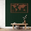 Decoratiune de perete, 5271, Metal, Dimensiuni: 75 x 43 cm, Negru