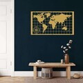 Decoratiune de perete, 5271, Metal, Dimensiuni: 75 x 43 cm, Negru