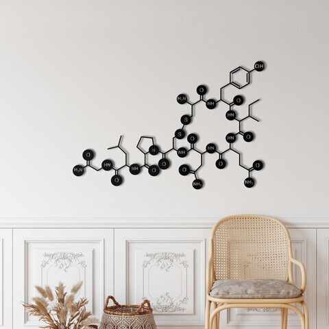 Decoratiune de perete, 5267, Metal, Dimensiune: 60 x 39 cm, Negru
