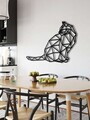 Decoratiune de perete, 5264, Metal, Dimensiuni: 90 x 59 cm, Negru