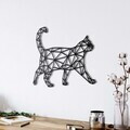 Decoratiune de perete, 5263, Metal, Dimensiune: 60 x 48 cm, Negru