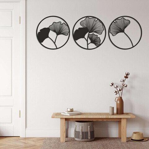 Decoratiune de perete, 5256, Metal, Dimensiune: 48 x 48 cm, Negru