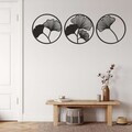Decoratiune de perete, 5256, Metal, Dimensiune: 48 x 48 cm, Negru