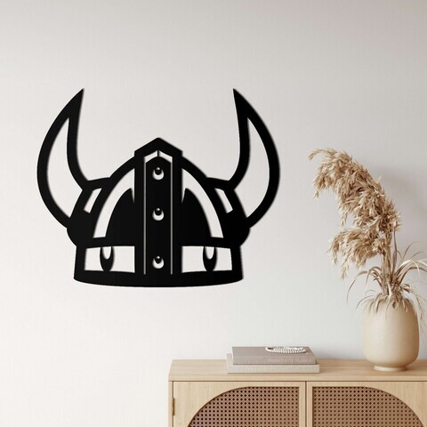 Decoratiune de perete, 5255, Metal, Dimensiune: 37 x 45 cm, Negru