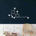 Decoratiune de perete, 5253, Metal, Dimensiune: 75 x 40 cm, Negru