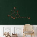 Decoratiune de perete, 5253, Metal, Dimensiune: 75 x 40 cm, Negru