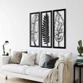 Decoratiune de perete, 5250, Metal, Dimensiuni: 64 x 50 cm, Negru