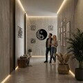 Decoratiune de perete, 5247, Metal, Dimensiune: 45 x 45 cm, Negru