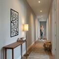 Decoratiune de perete, 5234, Metal, Dimensiune: 34 x 100 cm, Negru