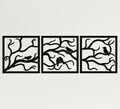 Decoratiune de perete, 5232, Metal, Dimensiuni: 232 x 75 cm, Negru