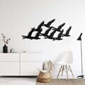 Decoratiune de perete, 5219, Metal, Dimensiune: 60 x 27 cm, Negru