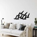 Decoratiune de perete, 5219, Metal, Dimensiune: 60 x 27 cm, Negru