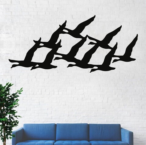 Decoratiune de perete, 5219, Metal, 90 x 40 cm, Negru